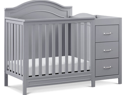 M12881G,DaVinci,Charlie 4-in-1 Convertible Mini Crib & Changer in Grey