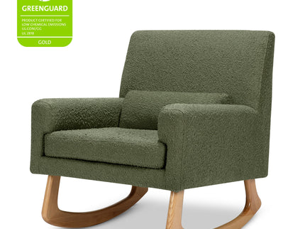 1085OBL,Nursery Works,Sleepytime Rocker in Olive Boucle w/Light Legs