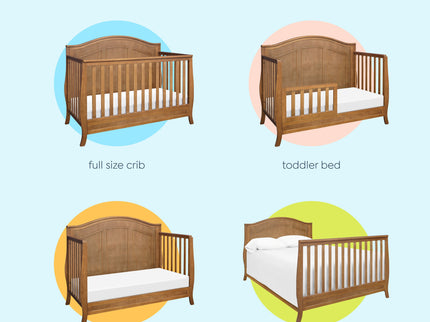 M20101CT,DaVinci,Emmett 4-in-1 Convertible Crib in Chestnut