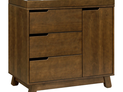M4223NL,Babyletto,Hudson 3-Drawer Changer Dresser w/Removable Changing Tray in Natural Walnut