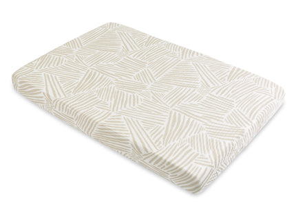 T29236,Babyletto,Oat Stripe Muslin Mini Crib Sheet in GOTS Certified Organic Cotton