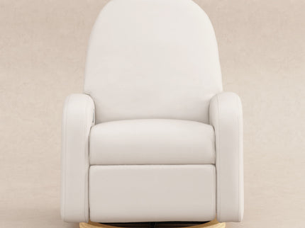 M23188PCMEWLB,Babyletto,Nami Glider Recliner w/ Electronic Control and USB in Performance Cream Eco-Weave w/Light wood base