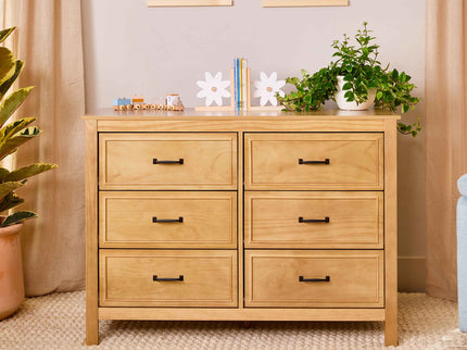M12826HY,DaVinci,Charlie 6-Drawer Double Dresser in Honey