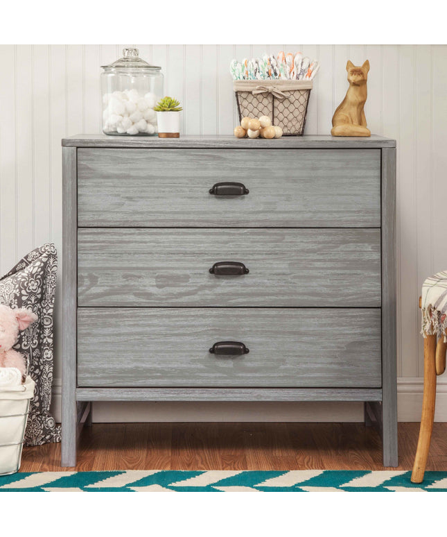 M13523CTG,DaVinci,Fairway 3-Drawer Dresser in Cottage Grey
