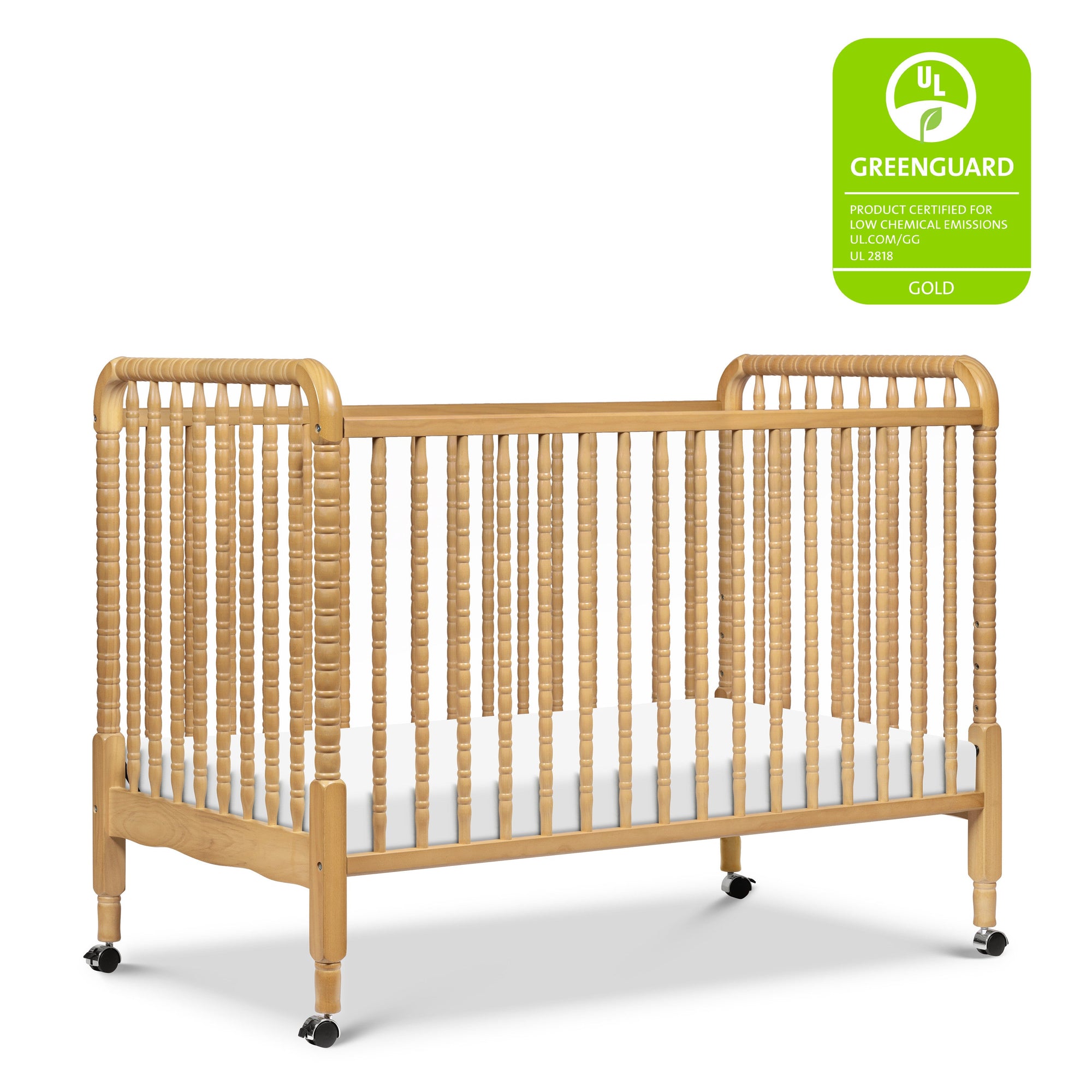 M7391HY,DaVinci,Jenny Lind Stationary Crib in Honey