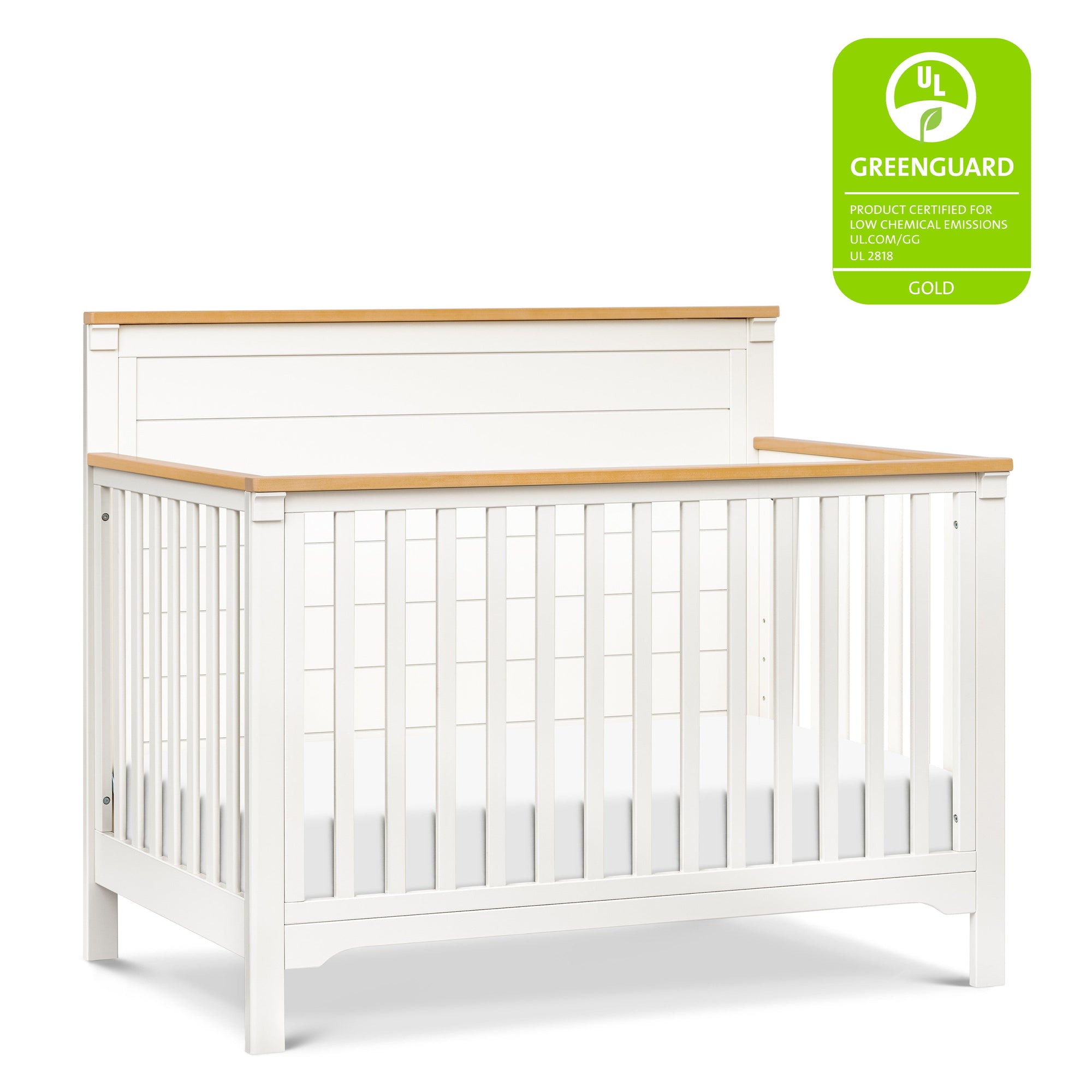 M27201RWHY,DaVinci,Shea 4-in-1 Convertible Crib in Warm White and Honey