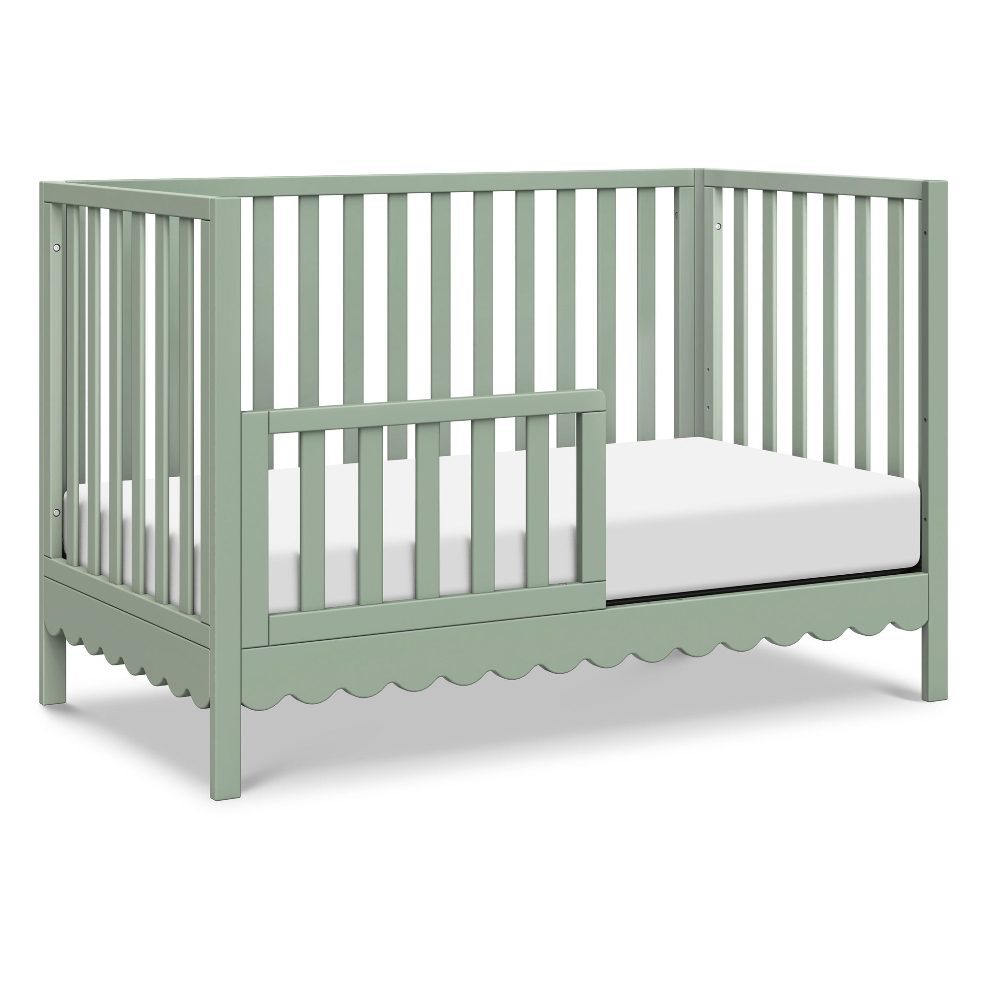 M27801LS,DaVinci,Sammy Scallop 4-in-1 Convertible Crib in Light Sage