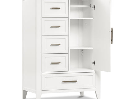 B14427RW,Monogram by Namesake,Beckett Chifforobe in Warm White
