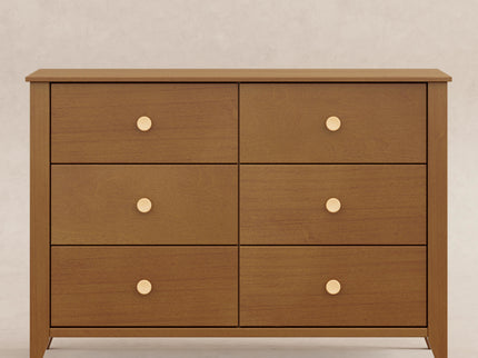 M10326CTN,Babyletto,Sprout 6-Drawer Double Dresser in Chestnut and Natural