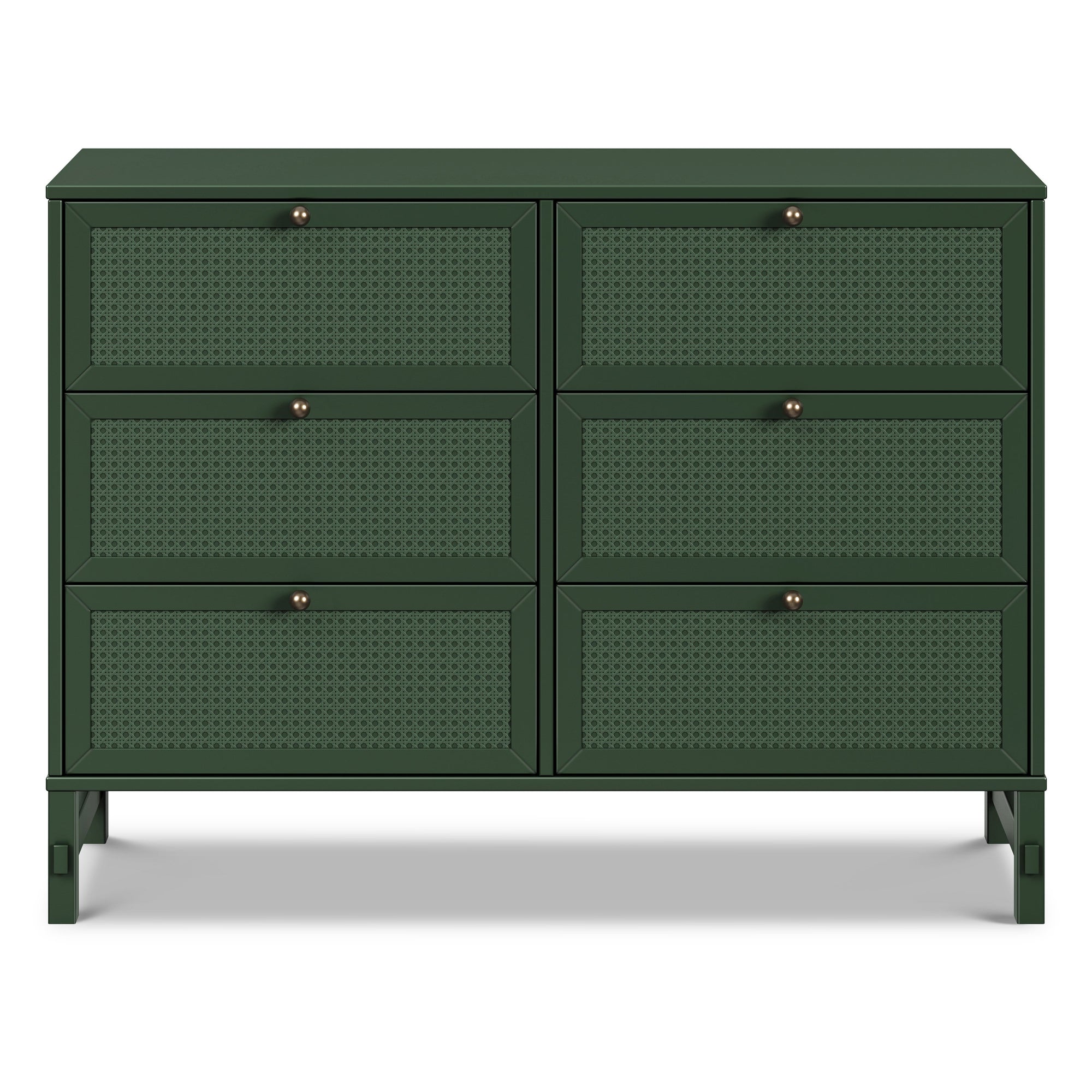 M24926FRGR,DaVinci,Margot 6-Drawer Dresser in Forest Green
