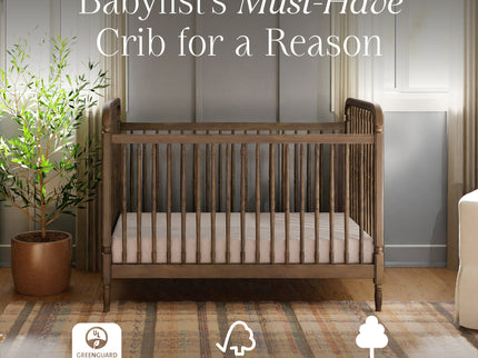 M7101NL,Namesake,Liberty 3-in-1 Convertible Spindle Crib w/Toddler Bed Conversion Kit in Natural Walnut