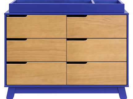 M4216CBTHY,Babyletto,Hudson 6-Drawer Double Dresser  Assembled in Cobalt and Honey