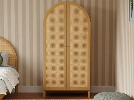 M25929HY,Babyletto Kids,Bondi Cane Armoire  Assembled in Honey