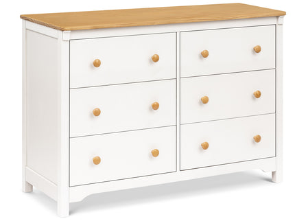 M27226RWHY,DaVinci,Shea 6-Drawer Dresser in Warm White and Honey