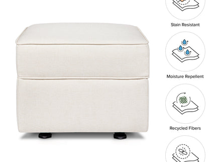 M17285PCMEW,Namesake,Willa/Alden Gliding Ottoman in Performance Cream Eco-Weave