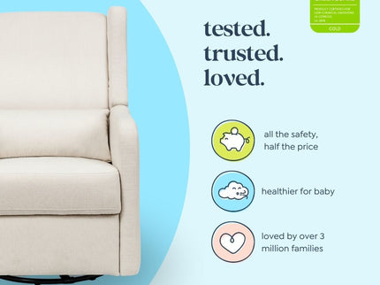 F19587PCM,Carter's,Arlo Recliner and Swivel Glider in Performance Cream Linen