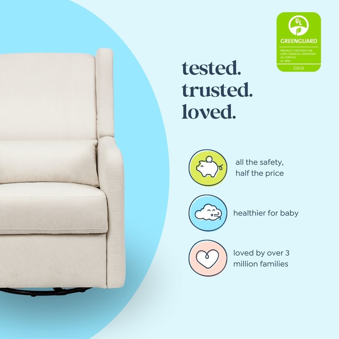 F19587PCM,Carter's,Arlo Recliner and Swivel Glider in Performance Cream Linen