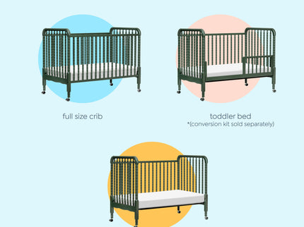 M7391FRGR,DaVinci,Jenny Lind Stationary Crib in Forest Green