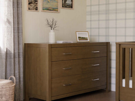 B26416LDF,Monogram by Namesake,Hemsted 6-Drawer Assembled Dresser in Walnut Driftwood