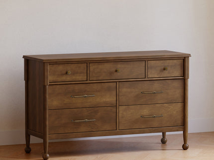M31416NL,Namesake,Alouette 7-Drawer Assembled Dresser in Natural Walnut