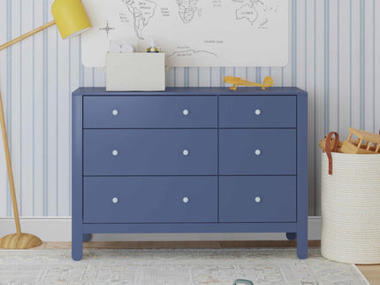 F30326CVBPB,Carter's,Marisol 6-Drawer Dresser in Cove Blue/Powder Blue