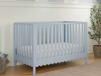 M27801PB,DaVinci,Sammy Scallop 4-in-1 Convertible Crib in Powder Blue