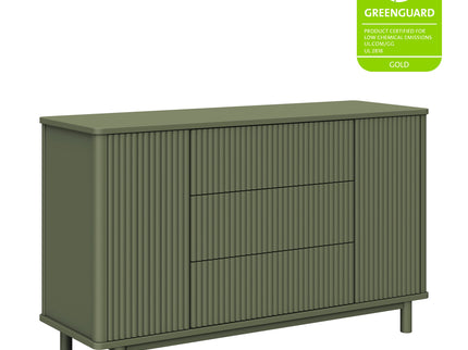M29816OL,Babyletto,Pogo Tambour Assembled Dresser in Olive
