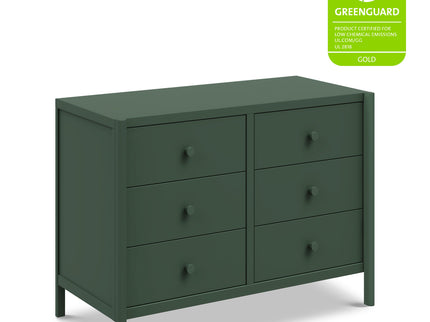 M25126FRGR,DaVinci,Birdie 6-Drawer Dresser in Forest Green