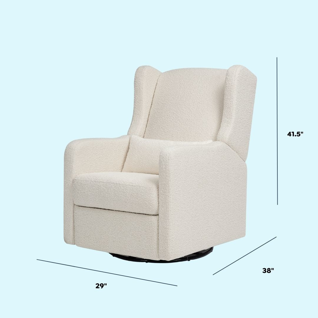 F19587WB,Carter's,Arlo Recliner and Swivel Glider in Ivory Boucle