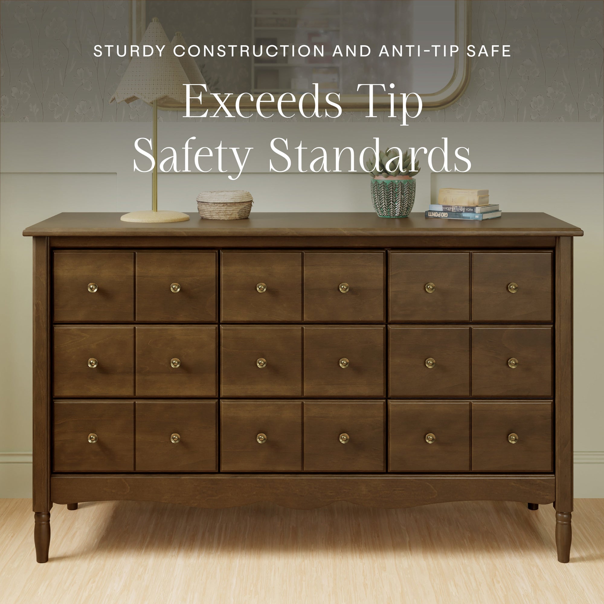 M7128NL,Namesake,Liberty 9-Drawer Assembled Dresser in Natural Walnut