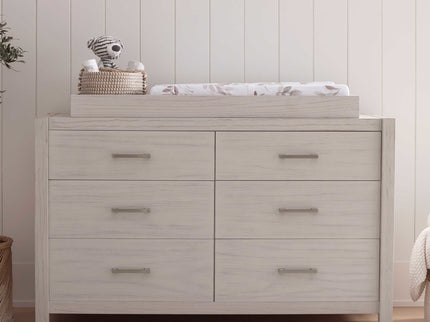 B26416WDF,Monogram by Namesake,Hemsted 6-Drawer Assembled Dresser in White Driftwood