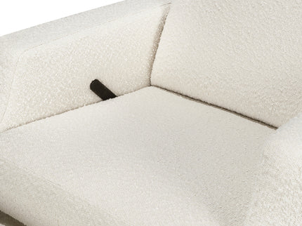 M22287WBLB,Namesake,Crewe Recliner and Swivel Glider in Ivory Boucle w/Light Wood Base