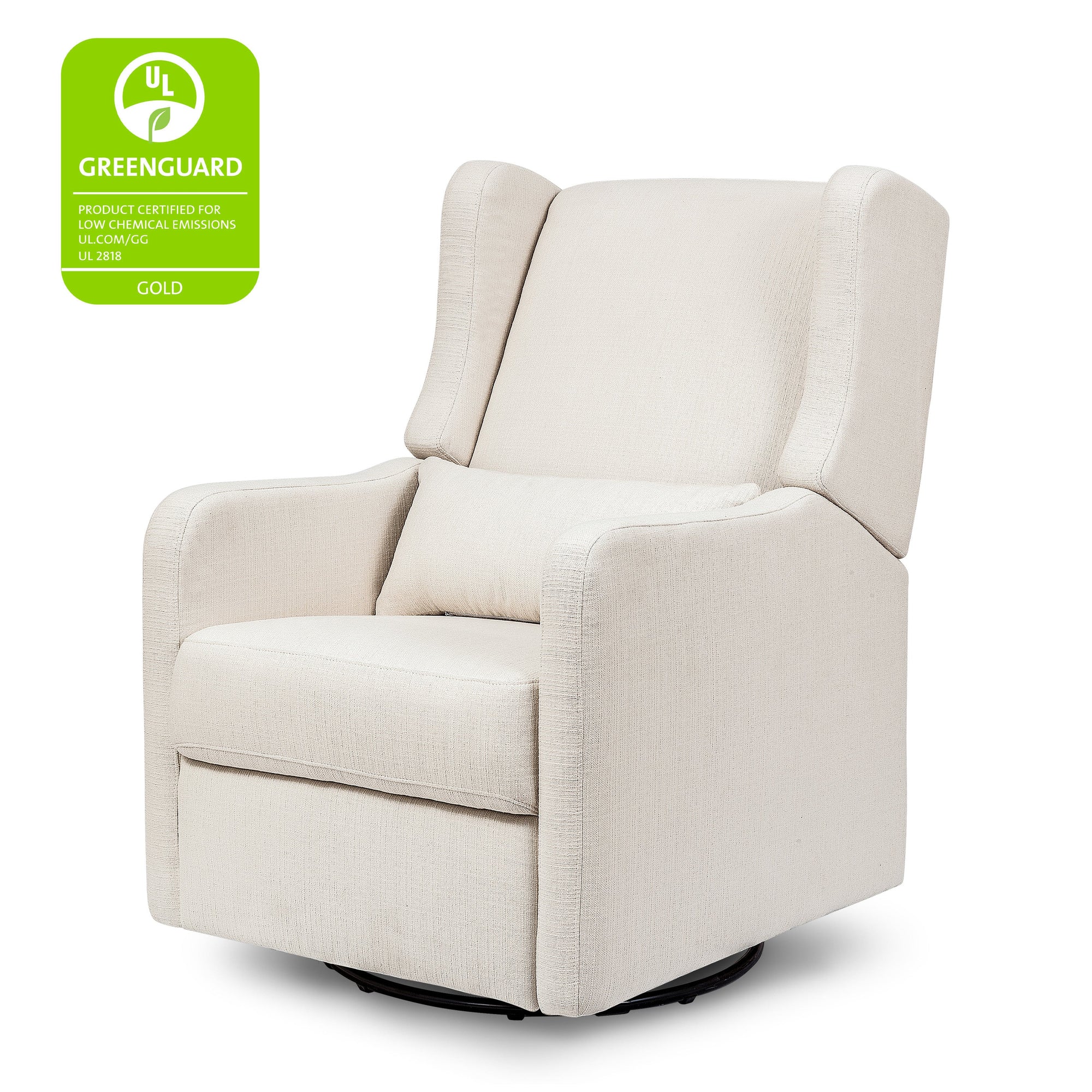 F19587PCM,Carter's,Arlo Recliner and Swivel Glider in Performance Cream Linen