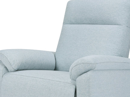 M24388HBL,DaVinci,Suzy Electronic Swivel Recliner in Heathered Blue