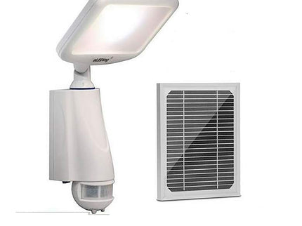 Impex 14" High White Solar Hybrid LED Flood Spot Light