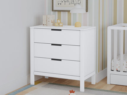F11923W,Carter's,Colby 3-drawer Dresser in White Finish