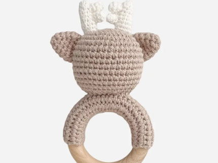 Deer Cotton Rattle Teether
