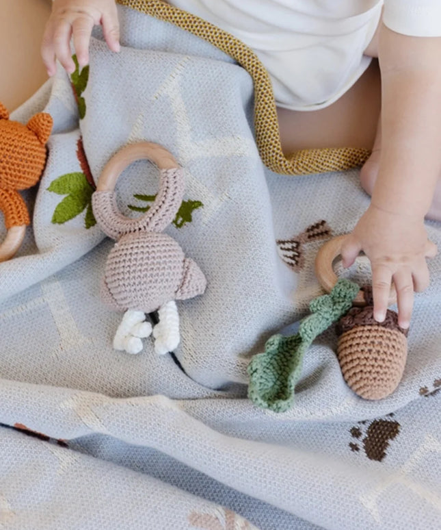 Tree Cotton Rattle Teether