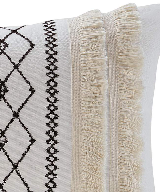 INK + IVY Bea Cotton Embroidered 20"x12" Oblong Pillow