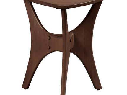 INK + IVY Blaze 21" Wide Warm Pecan Triangular Accent Table
