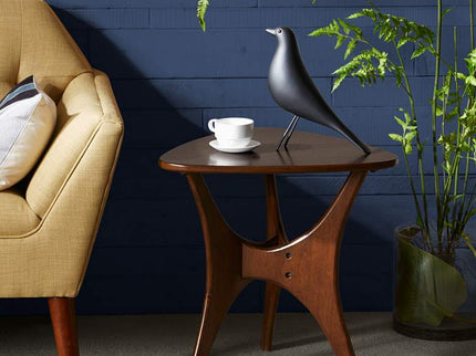 INK + IVY Blaze 21" Wide Warm Pecan Triangular Accent Table