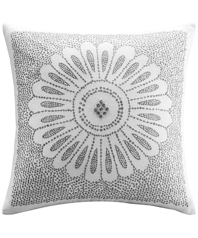 INK + IVY Sofia Cotton Embroidered 20" Square Throw Pillow