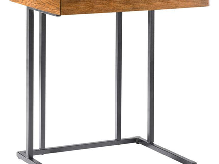 INK + IVY Wynn 16" Wide Pecan Wood One-Drawer Pull Up Accent Table