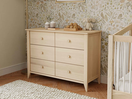 M10326NX,Babyletto,Sprout 6-Drawer Double Dresser in Washed Natural