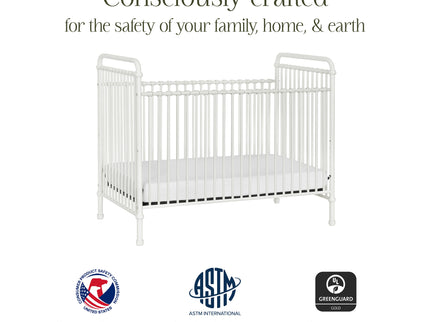 B15501WX,Namesake,Abigail 3-in-1 Convertible Crib in Washed White