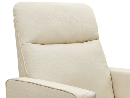 M19787NO,DaVinci,Gabby Pillowback Swivel Glider in Natural Oat