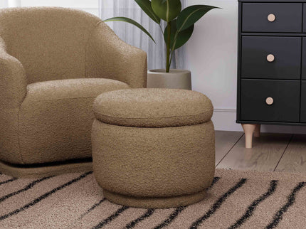 M22985SAB,Babyletto,Enoki Storage Ottoman in Sand Boucle