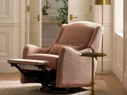 M27787PREB,Namesake,Devon Recliner and Swivel Glider in Performance Dusty Rose Eco-Basketweave