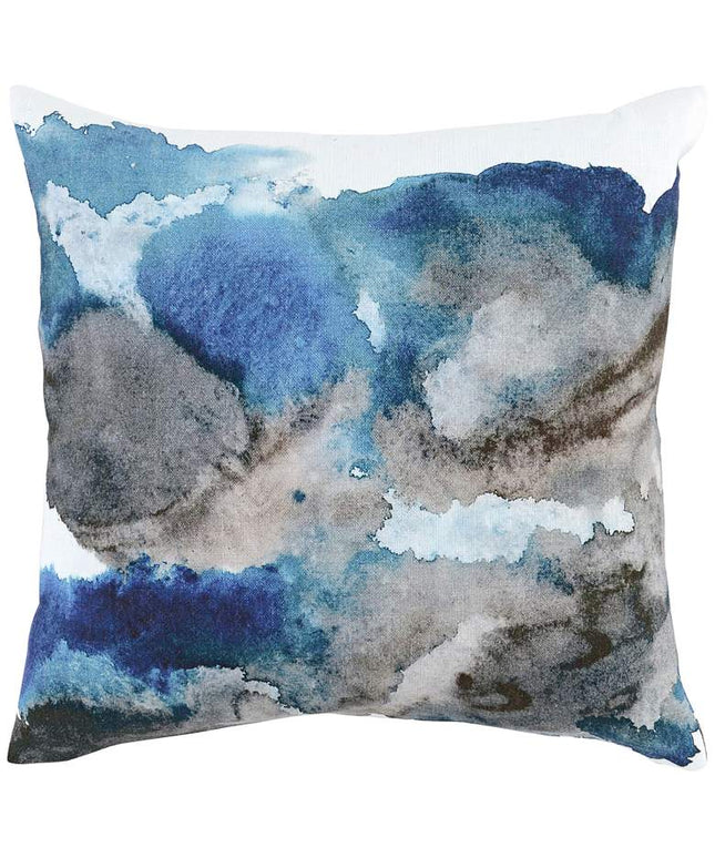 Isla Blue Multi-Color 20" Square Throw Pillow