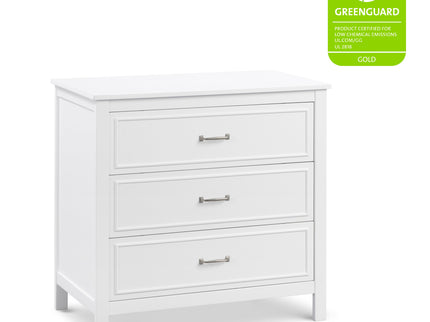 M12823W,DaVinci,Charlie 3-Drawer Dresser in White
